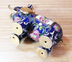 Antika CLOİSONNE MiNeLi BÜYÜK FİL BİBLO.....12,5cm