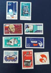 Almanya DDR damgasız şarniyersiz mnh pullar lotu