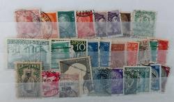 LOT.13 » 1 kartela damgalı yabancı klasik pullar lotu