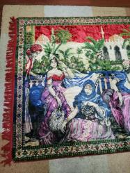 KADİFE KAHVECİ GÜZELİ DUVAR HALISI SÜPER CANLI RENKLERDE 160X120 CM