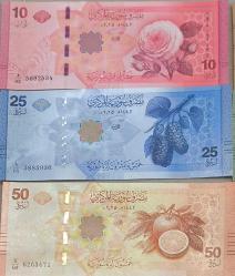 Suriye 2025 Yeni Baskı Yabancı Kağıt Para çok iyi kondüsyonda Çil 6 lı Tam Set