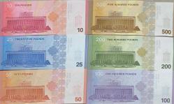 Suriye 2025 Yeni Baskı Yabancı Kağıt Para çok iyi kondüsyonda Çil 6 lı Tam Set