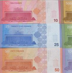 Suriye 2025 Yeni Baskı Yabancı Kağıt Para çok iyi kondüsyonda Çil 6 lı Tam Set