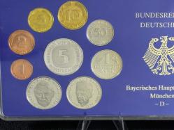 ALMAN MARKI 1989 Almanya (Bundesrepublik Deutschland) – D Darphanesi Tam Sikke Seti ÇİL