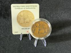 Darphane 2009 Keloğlan  Bronz Okside Hatıra Sikke | Çil – Kapsül İçinde – Sertifikalı