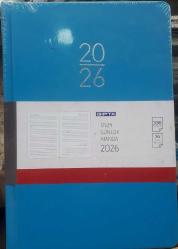 Ajanda 2026 Yılı 17X24  Cm  MAVİ  Gıpta ECK-107 Seri