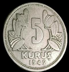 1942 5 Kuruş
