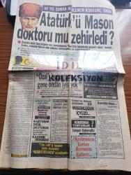 Gölge Adam Gazetesi - Turkish Newspaper - 24 Temmuz 2 Ağustos 1988  - Atatürk'ü mason doktoru mu zehirledi - Atatürk niçin hastalığının son zamanlarında beni Türk hekimlere emanet ediniz demişti - kıssadan hisse yazar Ertuğrul Akbay - Turgut Sunalp Turgut Özal'ı beğenmem ama gene ondan iyisi yok dedi - Üstad bir mason anlatıyor Masonluğun içyüzü Yazı Dizisi - Semra Özal Guinness rekorlar kitabı'na girdi - Cumhuriyet altını 50 yılda 14 bin kat değer kazandı - işçilerin ve sendikaların ortak görüşü sendikacı milletvekilleri bizi temsil edemiyor - Hindistan füze yapımı peşinde - 24. Temmuz'un 25. Yıldönümünde Türk sendikacılığının panoraması - mürefte şarapları ihraç ediliyor - Adnan Kaşıkçı Türk öğrencilerine 5 yıl boyunca burs veriyor - çok uluslu futbolumuz - Beşiktaş zirveye uçacak - Beşiktaş 88 89 futbol takımı kadrosu Fotoğrafı - Beşiktaş gerçeği yazan Haldun Domaç - beşiktaşlının golcüsü Ferdinand ve Şifo Mehmet Fotoğrafı - Galatasaray'ın Yugoslav yıldızı Prekazi Fotoğrafı
