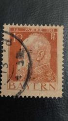1911 YILI ALMANYA ALMAN İMPARATORLUĞU BAYERN DAMGAL  ŞARNİYERSİZ