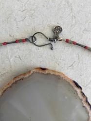 El İşçiliği Dizi Doğal Taş Gümüş Kolye ERK Tasarım