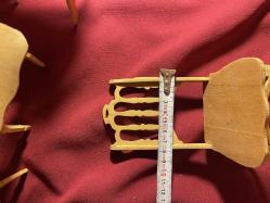 mini ahşap sandalye takımı