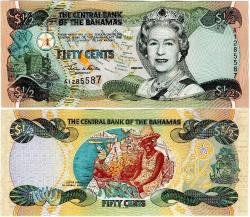 P#68 Bahamalar ½ Dolar 2001 ÇİL