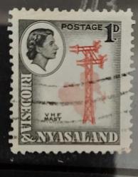 İngiliz sömürgesi Rodezya&Nyassaland - damgalı