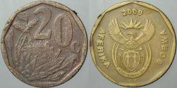 GÜNEY AFRİKA CUMHURİYETİ 20 CENT 2000.