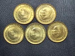 2005 YILINA AİT 1 YENİ  KURUŞ ÇİL 5 Lİ SET  TCB 3158