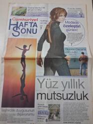 CUMHURİYET Hafta Sonu 22 Eylül 2007 ( AYŞEGÜL GÜRYÜKSEL ' KİMSENİN EVCİLİ' / SENFONİK ORKESTRA İLE ŞEBNEM FERAH / ÖLÜMÜN OSCAR'A YOLCULUĞU )