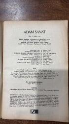 ADAM SANAT DERGİSİ - ŞUBAT 1993  SAYI: 87  FETHİ NACİ - İLHAN BERK - ÖZDEMİR İNCE - SEVGİ TUNCEL - DOÇ. DR. SAMİ SELÇUK - ORHAN BARLAS - GÜRHAN TÜMER - ENİS BATUR - AYDOĞAN YAVAŞLI - ANİ TOROS - ROGER BROWN - CAN YÜCEL - JOHN DONNE - PABLO NERUDA - RAYMOND CARVER - ERCÜMENT UÇARI - ABDÜLKADİR BUDAK - OĞUZHAN AKAY - MEHMET YAŞIN - FERRUH TUNÇ - METE ÖZEL - YEŞİM SALMAN - KÜÇÜK İSKENDER - ALİ ASKER BARUT - HÜSEYİN ALEMDAR - ELİF - SUNAY AKIN - ALTAY ÖKTEM - NUH ÖMER ÇETİNAY - OSMAN OLMUŞ - AKGÜN AKOVA - AYDIN ÜLKEN - YENİ BİR DİL - ELEŞTİRİ GÜNLÜĞÜ - ŞİİRİN SIFIR NOKTASI - DİLİN YAZINSAL İŞLEVİ - BİLİMLE SÜRGÜT ÇATIŞAN TOPLUM - TÖRENLE CANA KIYMAK - POETİKA - ROGER BROWN'IN RESİMLERİ - KERTERİZ II - SUSKULARIN SESİ: KISA ÖYKÜ - HOP, 