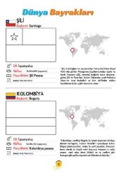 ÜLKELER ve BAYRAKLARI BOYAMA KİTABI (TÜM ÜLKELER)