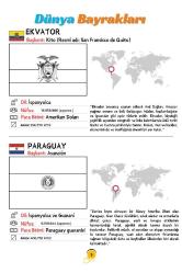 ÜLKELER ve BAYRAKLARI BOYAMA KİTABI (TÜM ÜLKELER)