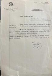 Hikmet Şölen Islak İmzalı / Türk Hava Kurumu “Mahremdir” İbaresiyle Müfettiş Raporu 1944