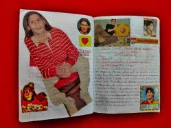 Galatasaray Hatıra Defteri - Bir Genç Kızın 2001, 2002, 2003, 2004, 2005 Yıllarında Galatasaray Maçları ve Anılarını Yazdığı Günlük Defteri - Futbolcu Kartları ve Gazete Kupürleri