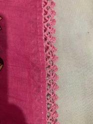 Antik/Vintage Tekstil – El İşi Tığ Oyası Yazma – 87 cm