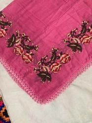 Antik/Vintage Tekstil – El İşi Tığ Oyası Yazma – 87 cm