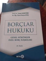 Borçlar Hukuku Genel Hükümler Turgut Akıntürk Özel Borç İlişkileri Turgut Akıntürk, Derya Ateş