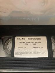 Koleksiyonluk Prenses Diana VHS kaset