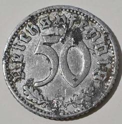 Almanya - Üçüncü Reich 50 Reichspfennig, 1935, Alüminyum