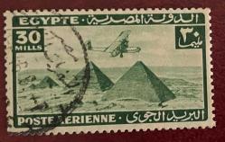 1941.PİRAMİTLER.MISIR TEK PUL.DAMGALI