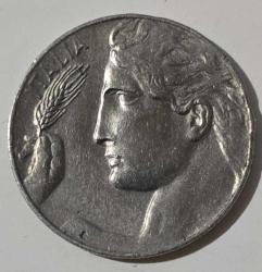 1921 İtalya 20 Centesimi, Nikel