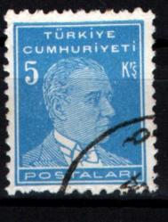 1953-1954 Sekizinci ATATÜRK Serisi 5 Kuruş (tp0652)