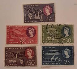 Kenya, Uganda ve Tanganyika Kolonileri Afrika Pul lotu  Koloni Pulları