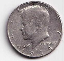 1974 Ameriika Yarım Dolar Çil - 1/2 Half Dollar