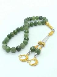 8 mm Doğal Yeşim Taşlı Tespih - Koleksiyonluk