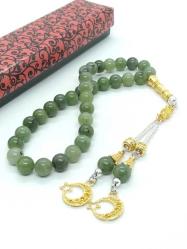 8 mm Doğal Yeşim Taşlı Tespih - Koleksiyonluk