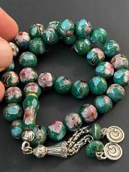 FRANSIZ KLOZONE (cloisonne) TESPİH MİNELİ TESPİH EL YAPIMI