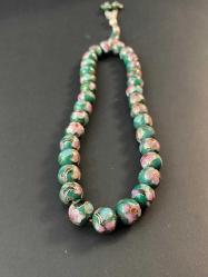 FRANSIZ KLOZONE (cloisonne) TESPİH MİNELİ TESPİH EL YAPIMI