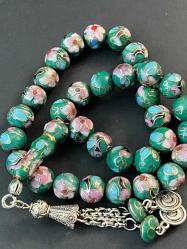 FRANSIZ KLOZONE (cloisonne) TESPİH MİNELİ TESPİH EL YAPIMI