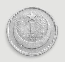 1 Lira 1939 - KM#866 R Nadir/Rare, ÇİL/MS-63!