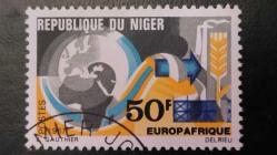 1967 YILI NİJER Avrupa-Afrika Ekonomik Örgütü EUROPAFRIQUE TAM SERİ  DAMGALI  ŞARNİYERSİZ