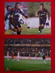 Galatasaray Resmi Dergisi - Poster - Ümit Karan & Arda Turan & Sion Maçı - Çift Taraflı