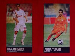 Galatasaray Resmi Dergisi - Poster - Arda Turan & Hakan Balta - Çift Taraflı