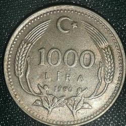 TÜRKİYE  1990  1000 LİRA