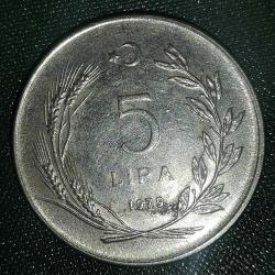 TÜRKİYE  1979    5  LİRA