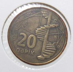 1999 AZERBAYCAN 20 KAPİK ORİJİNAL MADENİ PARASI ÇİLALTI Z2Z3A1 NADİRDİR