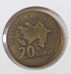 1999 AZERBAYCAN 20 KAPİK ORİJİNAL MADENİ PARASI ÇİLALTI Z2Z3A1 NADİRDİR