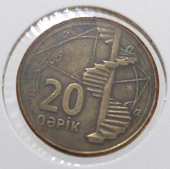 1999 AZERBAYCAN 20 KAPİK ORİJİNAL MADENİ PARASI ÇİLALTI Z2Z3A1 NADİRDİR
