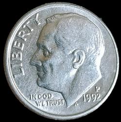 Amerika 1992 P One Dime